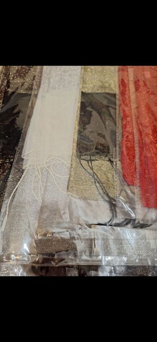 Шалове от сурова коприна с копринена органза