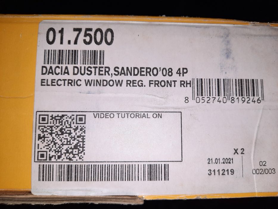 Macara geam electrica fata dreapta Sandero/Duster