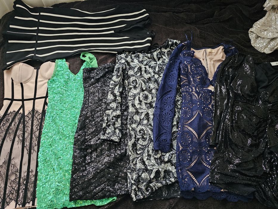 Бандажни рокли , рокли с паети !