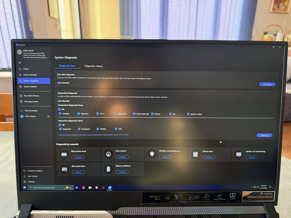 ASUS ROG SCAR 17 Ryzen 9 / RTX 3070 / 32GB / 2TB / 300Hz + ROG Eye S