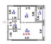 Продается 1-комнатная квартира