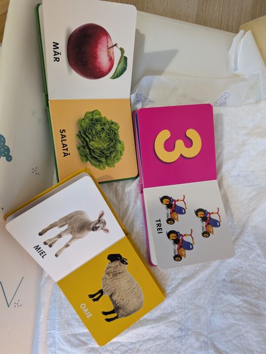 3 Carti bebe învață fructe legume animale numere