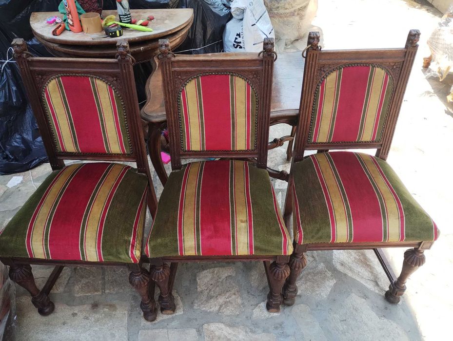 маса с 3 стола -ранен барок