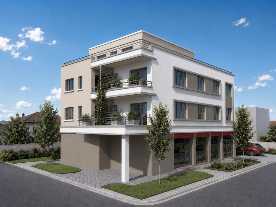Teren de vânzare – 604 mp, cu PUZ aprobat și proiect P+2+Etaj retras. Spatiu comercial la parter