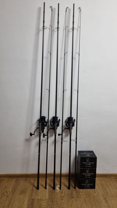 3 Lansete FL FLX10 Carp 3.90 3.75Lbs + 3 Mulinete PRO FL MT 14000