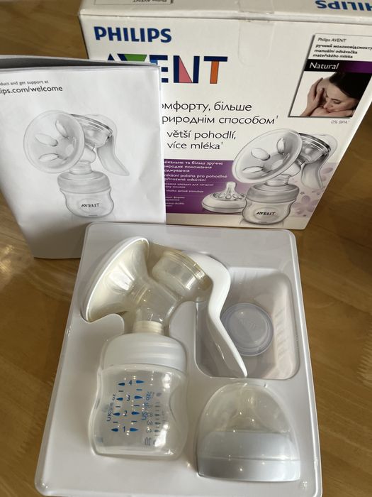 Ръчна помпа за кърма Philips Avent Natural + пликчета Lansinoh