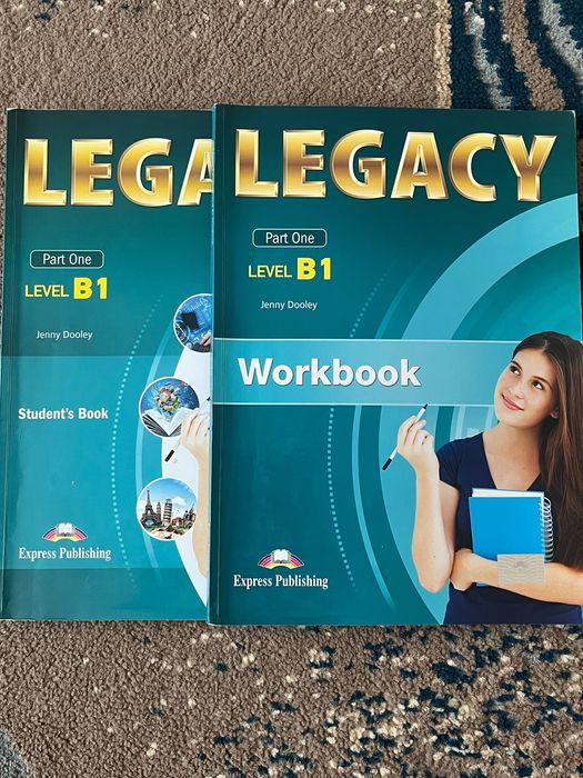 Учебници и учебни тетрадки Legacy [B1-три части; grammar-четири части]
