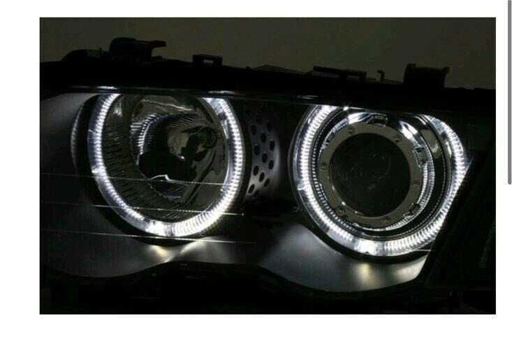 Фарове БМВ Е46 98-01 CCFL LED Angle eyes Нови тунинг BMW E46 Седан