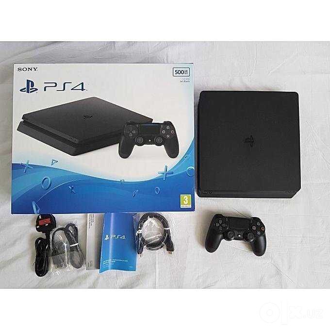 Sony Playstation 4 Slim 1TB+Oyinlar+joystic+optom narxlarda