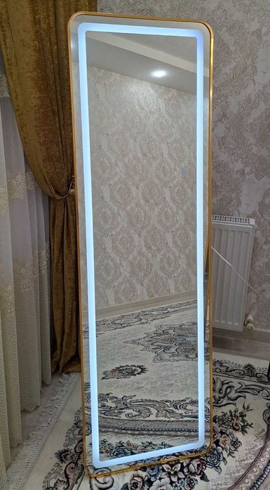 Зеркало полный рост напольное на настенное с подсветкой ойна кузгу