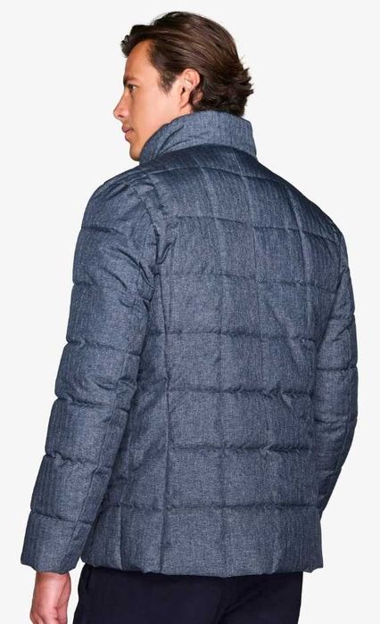 Jacheta slim de lux 46 S M Atelier Torino model OLZEN puf si pene lana