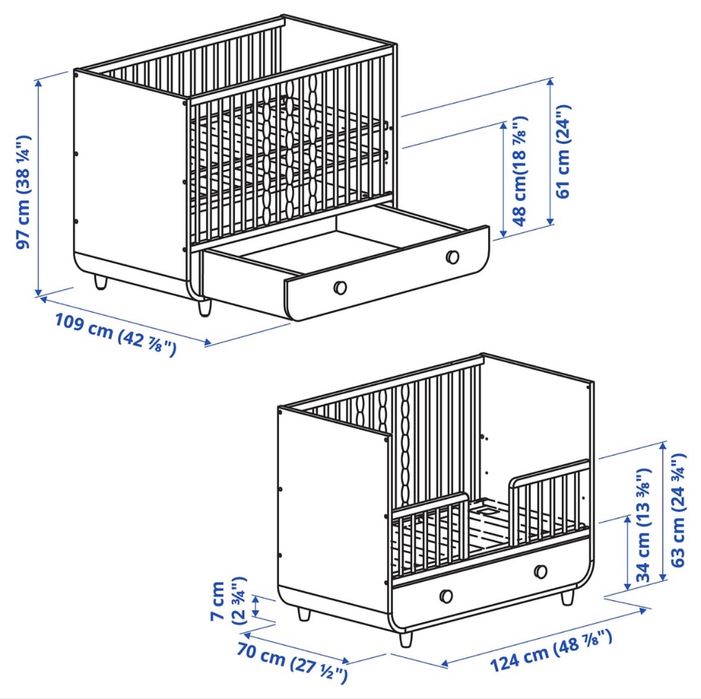 Patut bebe ikea MYLLRA