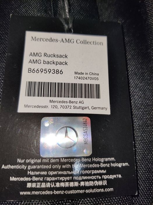 Rucksack Mercedes AMG