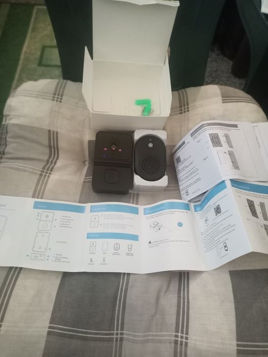 Умен Безжичен Видео Звънец с Двупосочно Аудио, HD Нощно Виждане, USB