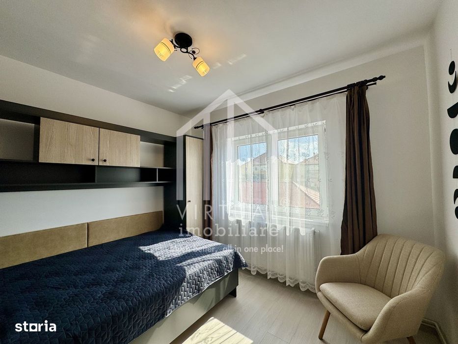 Apartament cu 3 camere, 56mp utili + balcon, etaj 3/4, Vasile Aaron