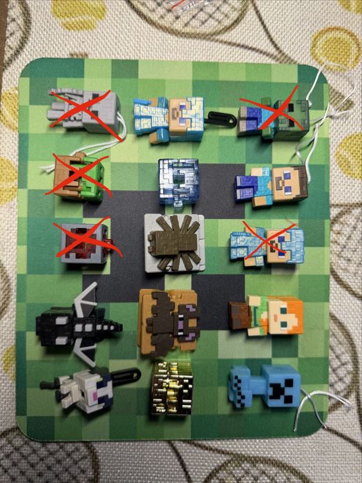 Фигурки kinder joy minecraft