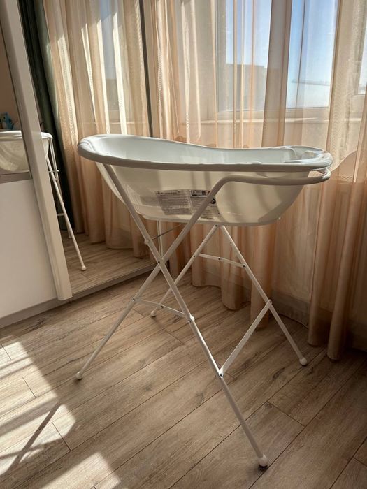 Cadă pentru baie bebeluși cu suport