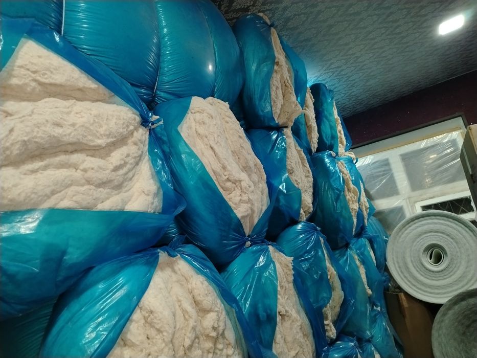 Paxta. Yangi zavod paxtasi. Пахта. Вата.