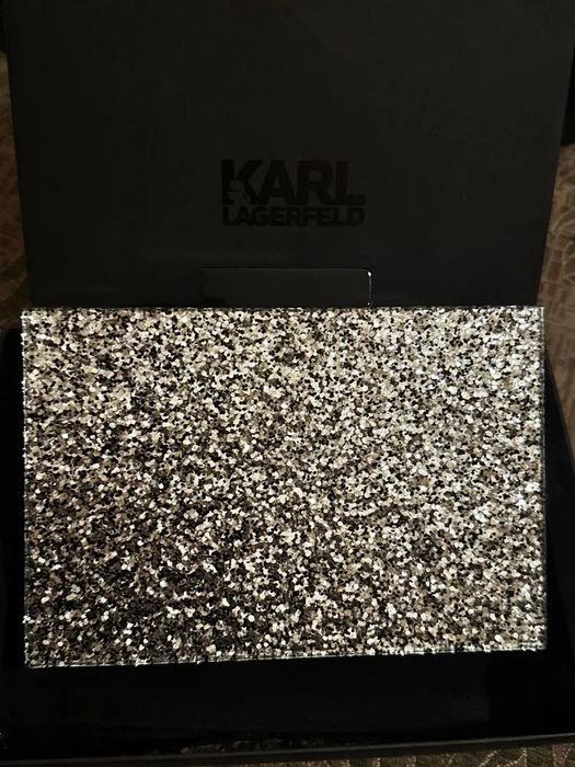 Луксозна коктейлна чантичка KARL LAGERFELD LimitedEdition Оriginal NEW
