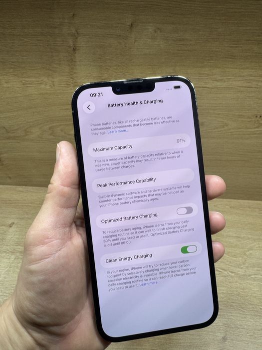 iPhone 13 PRO MAX 256Gb Verde 91% battery life