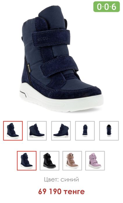 Детские Ботинки-Дудики ECCO Мех