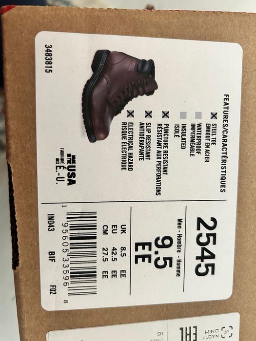 Redwing обувь ТШО 42.5 размер новый