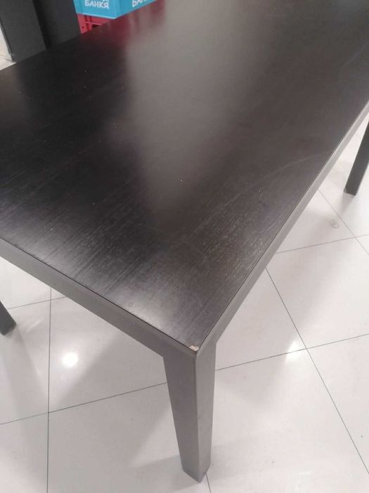 Трапезни маси IKEA – 7 бр., черни, 130×80 см