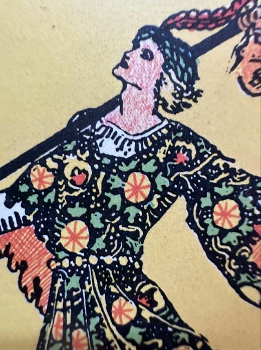 Таро колода THE BLUSHING FOOL.Rider Waite Tarot 1971. Waddington Co