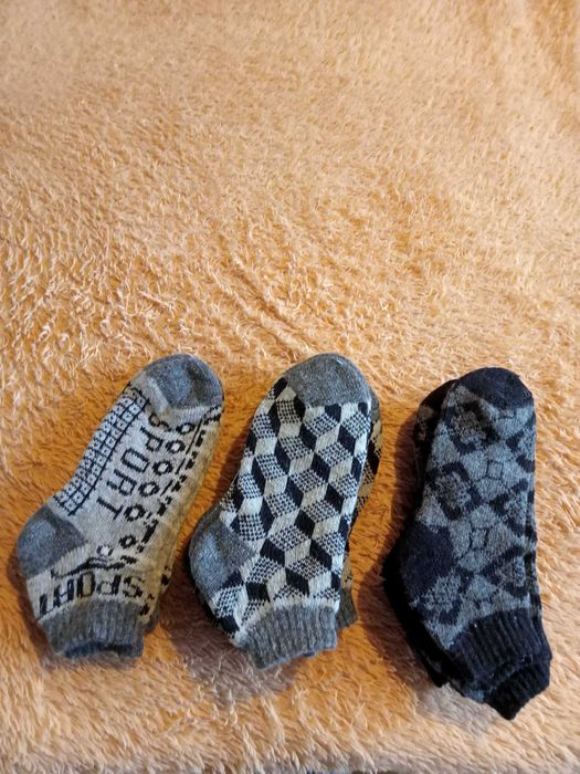 Зимние шерстяные носки