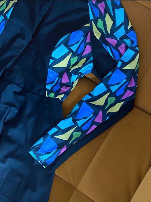 Swim Mulvari Costum baie Burkini, imprimeu geo, imbracaminte araba 1XL