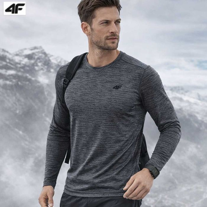 4F (Польша) мужская тонкая эластичная термофутболока с длинным рукавом