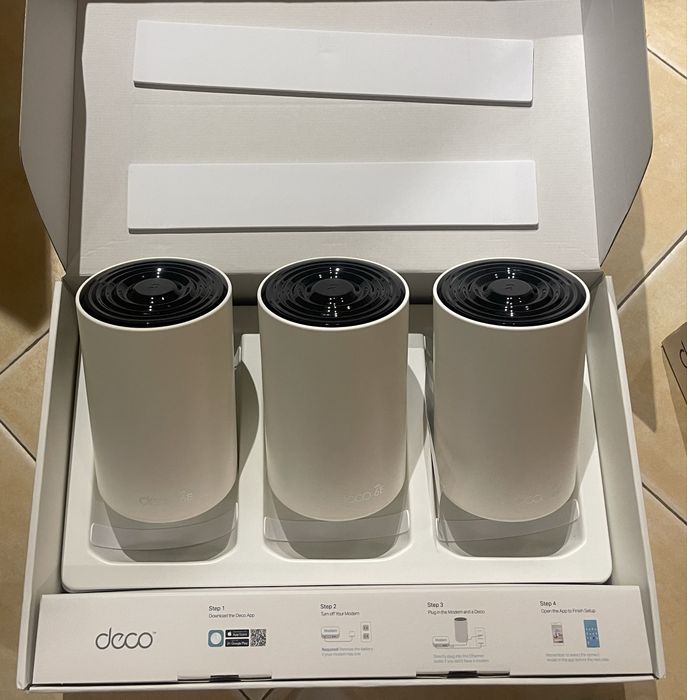 3-лентова безжична Wi-Fi6E TP-Link Deco XE75 AXE5400