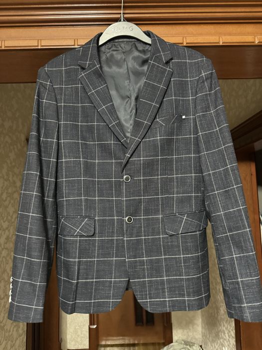Клетчатый пиджак L