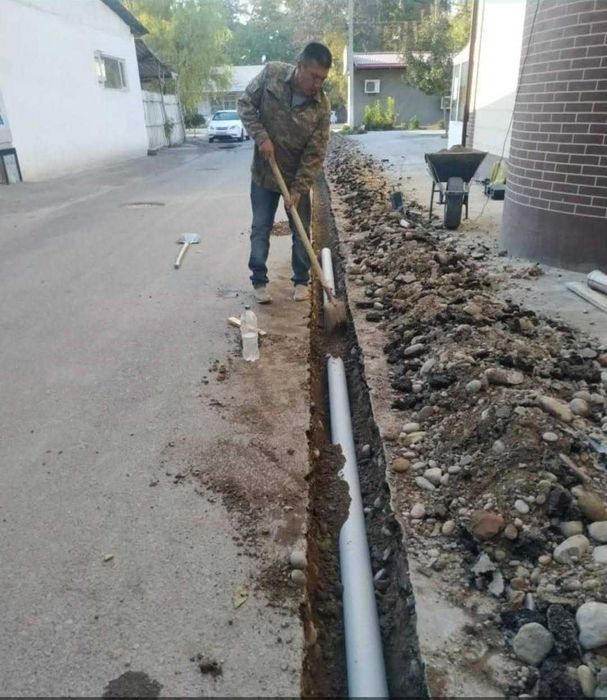 САНТЕХНИКА-Канализация,Водопровод Делаем. Копать Траншея,Яма