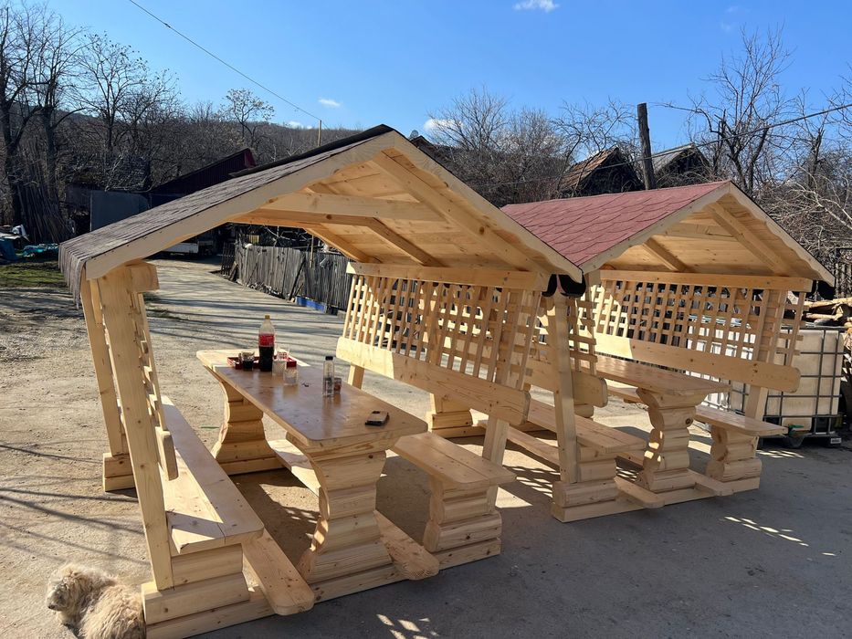 Balansoar din lemn masiv de brad rotund / leagan