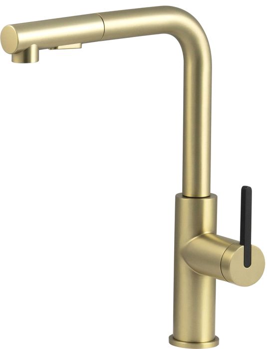 Златен смесител за кухня, изтеглящ се чучур, 2 вида Momi BG  BKM_R73M