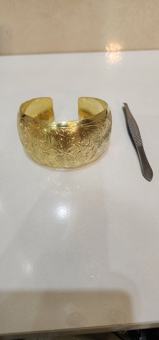 Серебряный браслет 875 проба 44 ,3 грамм  позолоченое