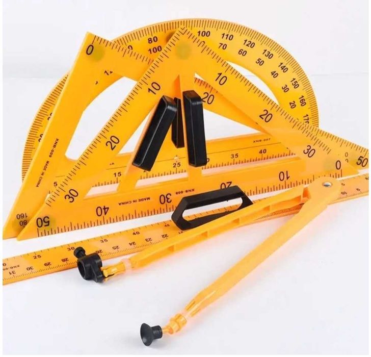Набор линеек и транспортир