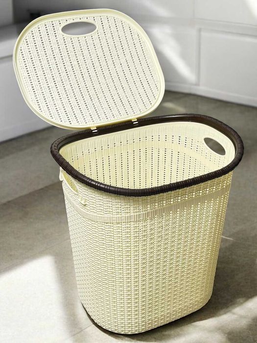 Корзина для белья — набор 30 л / 45 л / 55 л + 3 урны