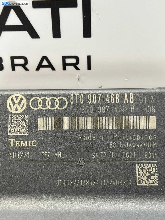 Modul Calculator Control Gateway Audi A5 2008 - 2011 Cod 8T0907468AB 8T0907468H [L3668]