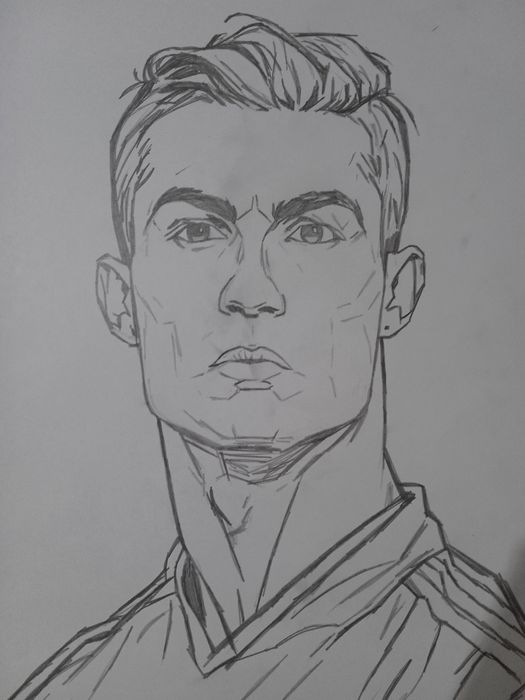 RONALDO rasmi. A3 Portret.