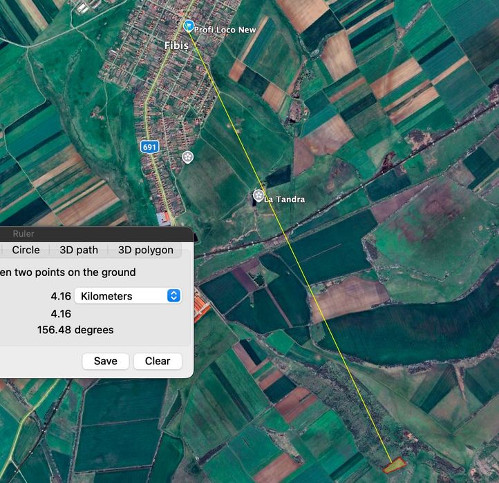 Teren 11.600 mp Fibiș  4 km de Primărie