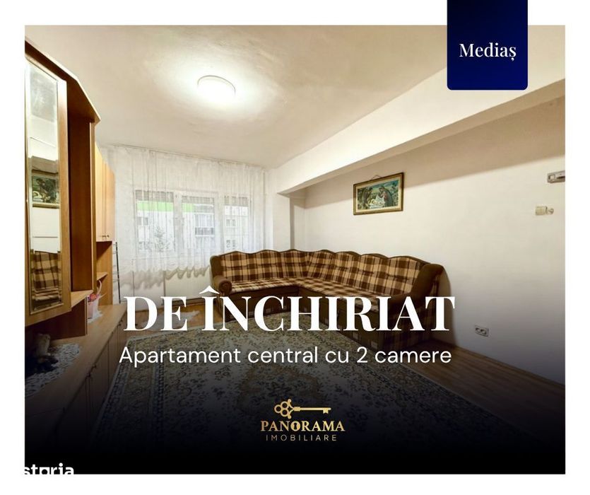 Apartament de închiriat în Mediaș, Vitrometan, cu 2 camere decomandat