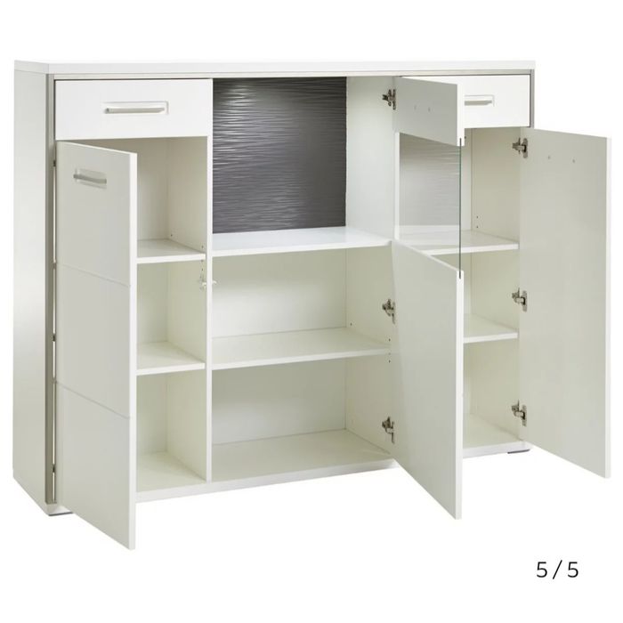 SS30! NOU Vitrină alb "Livetastic"