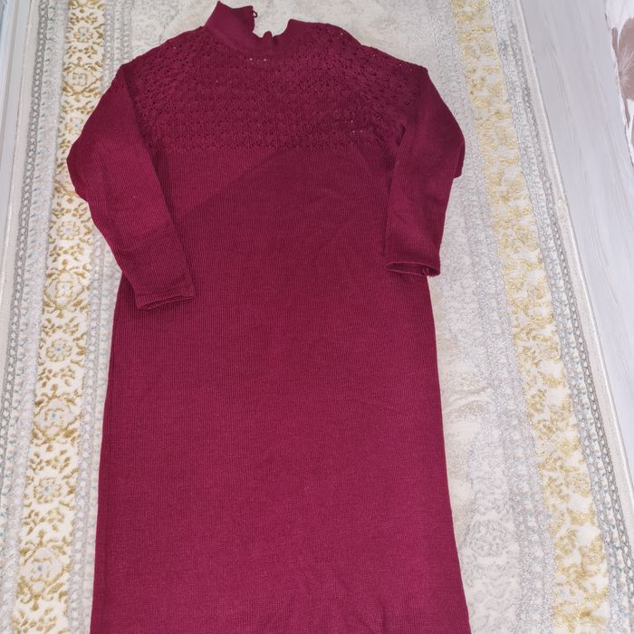 Платье вязанное шерстяное эксклюзив