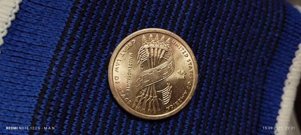 1 железный доллар Америки