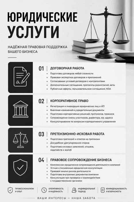 Услуги юриста Алматы