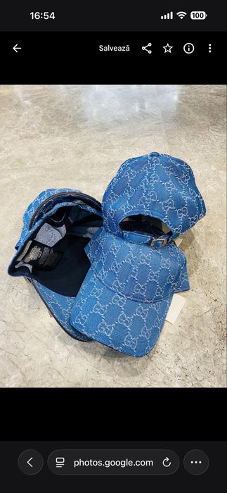 Sapca de vara denim Gucci