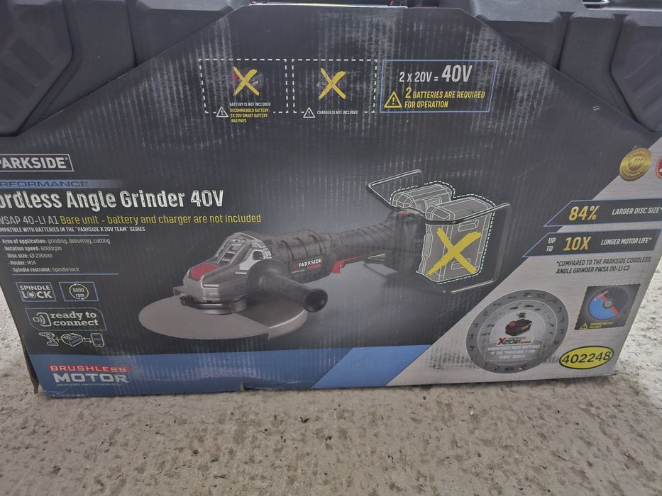 Flex mare 230mm 40volti parkside