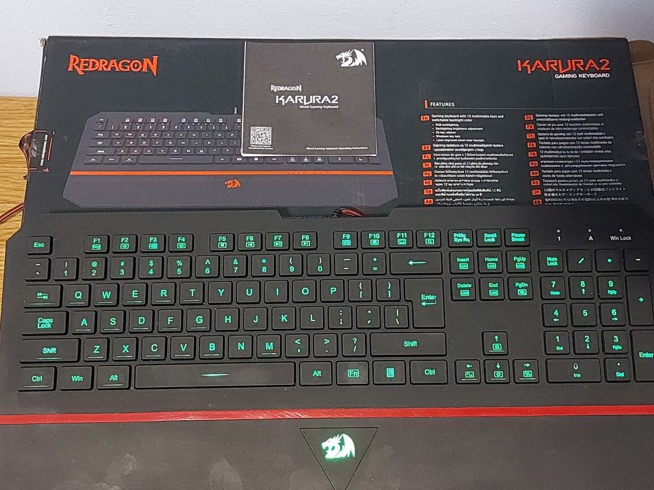 NOU ‼️ Tastatura RGB Gaming Redragon Karura 2, pe fir USB